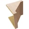 Ekena Millwork 12"W x 12"D x 12"H Wide Burlington Rough Cedar Woodgrain TimberThane Corbel, Primed Tan CORUR12X12X12BURRCPR - alternate 6